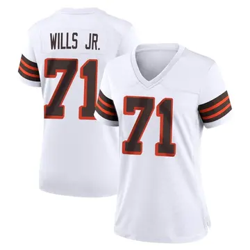 Nike Jedrick Wills Jr. Women's Game Cleveland Browns White 1946 Collection Alternate Jersey