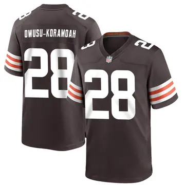 Nike Jeremiah Owusu-Koramoah Men's Game Cleveland Browns Brown Team Color Jersey