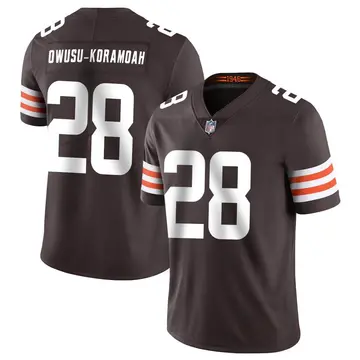 Nike Jeremiah Owusu-Koramoah Men's Limited Cleveland Browns Brown Team Color Vapor Untouchable Jersey