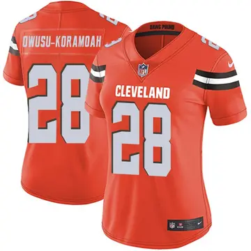 Nike Jeremiah Owusu-Koramoah Women's Limited Cleveland Browns Orange Alternate Vapor Untouchable Jersey