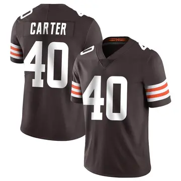 Nike Jermaine Carter Youth Limited Cleveland Browns Brown Team Color Vapor Untouchable Jersey