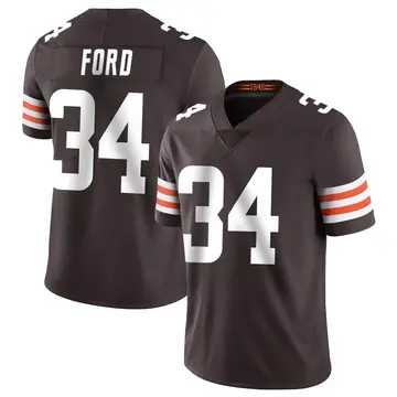 Nike Jerome Ford Men's Limited Cleveland Browns Brown Team Color Vapor Untouchable Jersey