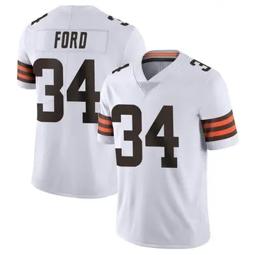 Nike Jerome Ford Men's Limited Cleveland Browns White Vapor Untouchable Jersey