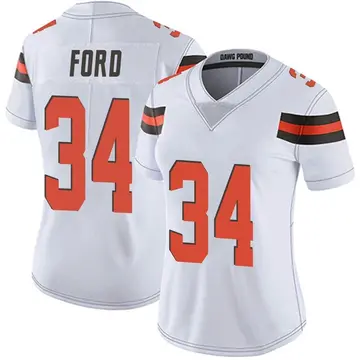 Nike Jerome Ford Women's Limited Cleveland Browns White Vapor Untouchable Jersey