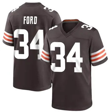Nike Jerome Ford Youth Game Cleveland Browns Brown Team Color Jersey