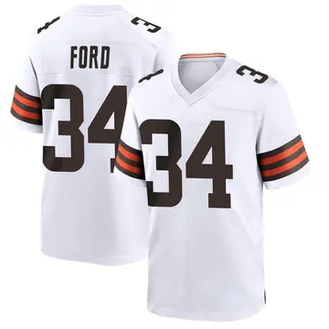 Nike Jerome Ford Youth Game Cleveland Browns White Jersey