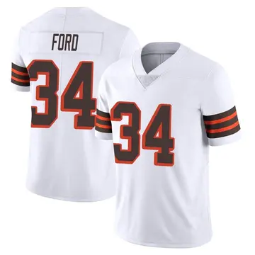 Nike Jerome Ford Youth Limited Cleveland Browns White Vapor 1946 Collection Alternate Jersey