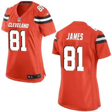 Nike Jesse James Women's Game Cleveland Browns Orange Alternate Jersey