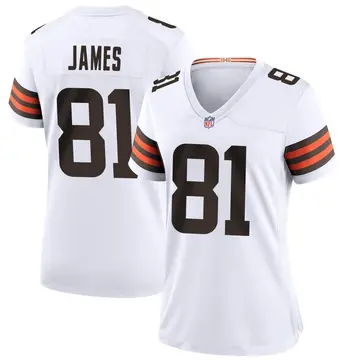 Nike Jesse James Women's Game Cleveland Browns White Jersey