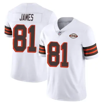 Nike Jesse James Youth Limited Cleveland Browns White Vapor 1946 Collection Alternate Jersey
