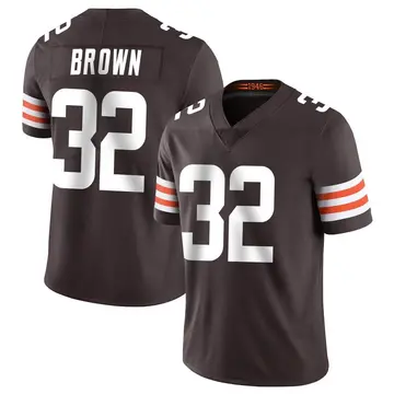 Nike Jim Brown Men's Limited Cleveland Browns Brown Team Color Vapor Untouchable Jersey
