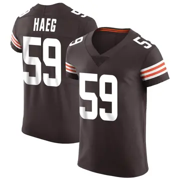 Nike Joe Haeg Men's Elite Cleveland Browns Brown Vapor Jersey