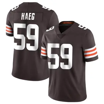 Nike Joe Haeg Men's Limited Cleveland Browns Brown Team Color Vapor Untouchable Jersey