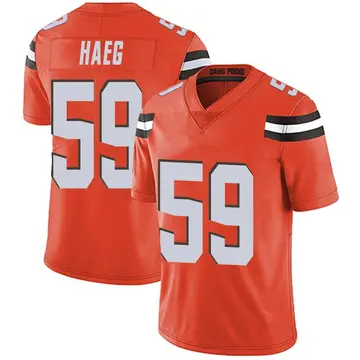 Nike Joe Haeg Men's Limited Cleveland Browns Orange Alternate Vapor Untouchable Jersey