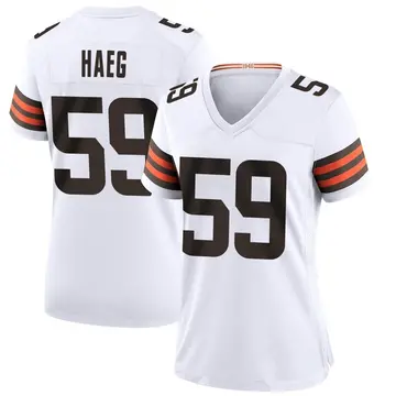 Nike Joe Haeg Women's Game Cleveland Browns White Jersey