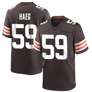 Nike Joe Haeg Youth Game Cleveland Browns Brown Team Color Jersey