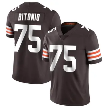 Nike Joel Bitonio Men's Limited Cleveland Browns Brown Team Color Vapor Untouchable Jersey