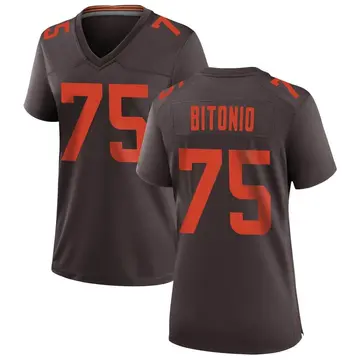 Nike Joel Bitonio Women's Game Cleveland Browns Brown Alternate Jersey