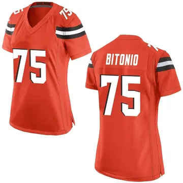 Nike Joel Bitonio Women's Game Cleveland Browns Orange Alternate Jersey
