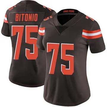Nike Joel Bitonio Women's Limited Cleveland Browns Brown Team Color Vapor Untouchable Jersey