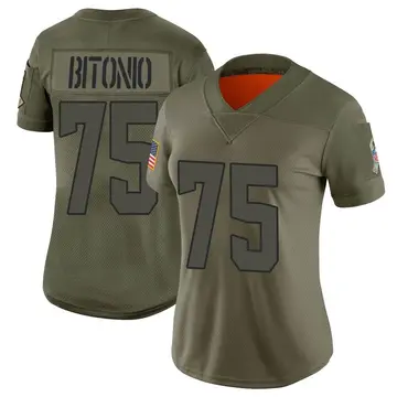 Nike Joel Bitonio Women's Limited Cleveland Browns Camo 2019 Salute to Service Jersey