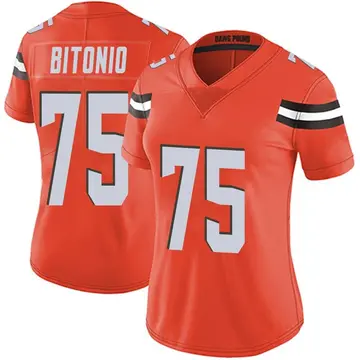 Nike Joel Bitonio Women's Limited Cleveland Browns Orange Alternate Vapor Untouchable Jersey