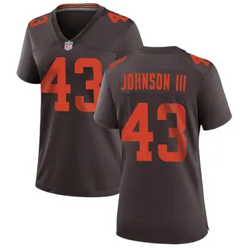 Nike John Johnson III Women's Game Cleveland Browns Brown Alternate Jersey