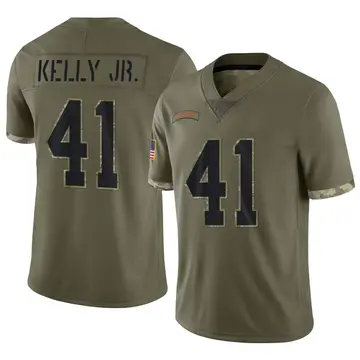 Nike John Kelly Jr. Men's Limited Cleveland Browns Olive 2022 Salute To Service Jersey