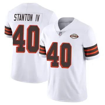 Nike Johnny Stanton IV Youth Limited Cleveland Browns White Vapor 1946 Collection Alternate Jersey