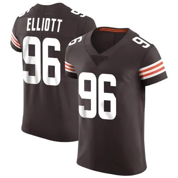 Nike Jordan Elliott Men's Elite Cleveland Browns Brown Vapor Jersey