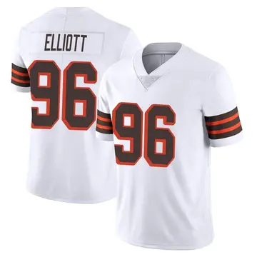 Nike Jordan Elliott Men's Limited Cleveland Browns White Vapor 1946 Collection Alternate Jersey