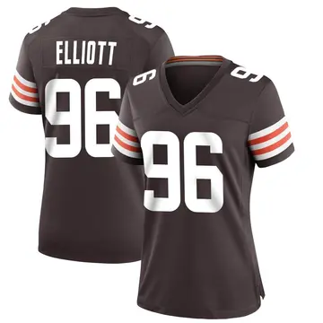 Nike Jordan Elliott Women's Game Cleveland Browns Brown Team Color Jersey