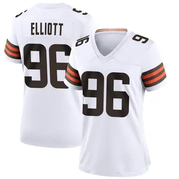 Nike Jordan Elliott Women's Game Cleveland Browns White Jersey
