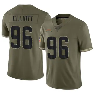 Nike Jordan Elliott Youth Limited Cleveland Browns Olive 2022 Salute To Service Jersey