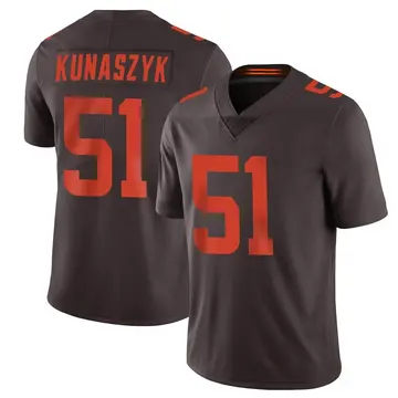 Nike Jordan Kunaszyk Men's Limited Cleveland Browns Brown Vapor Alternate Jersey