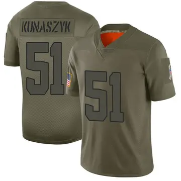 Nike Jordan Kunaszyk Men's Limited Cleveland Browns Camo 2019 Salute to Service Jersey
