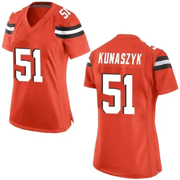 Nike Jordan Kunaszyk Women's Game Cleveland Browns Orange Alternate Jersey