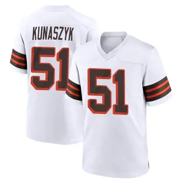 Nike Jordan Kunaszyk Youth Game Cleveland Browns White 1946 Collection Alternate Jersey