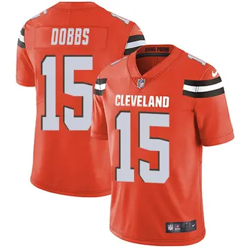 Nike Joshua Dobbs Men's Limited Cleveland Browns Orange Alternate Vapor Untouchable Jersey