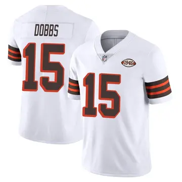 Nike Joshua Dobbs Youth Limited Cleveland Browns White Vapor 1946 Collection Alternate Jersey