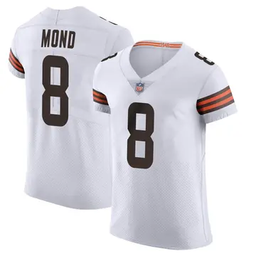 Nike Kellen Mond Men's Elite Cleveland Browns White Vapor Jersey