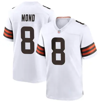 Nike Kellen Mond Men's Game Cleveland Browns White Jersey