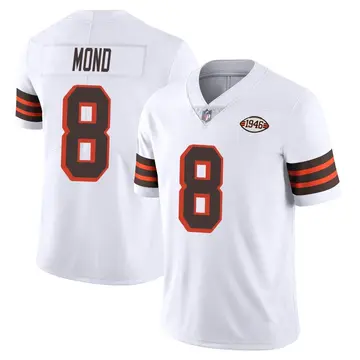Nike Kellen Mond Men's Limited Cleveland Browns White Vapor 1946 Collection Alternate Jersey