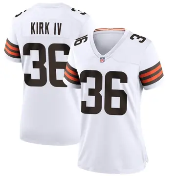 Nike Luther Kirk IV Women's Game Cleveland Browns White Jersey