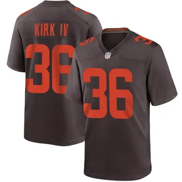 Nike Luther Kirk IV Youth Game Cleveland Browns Brown Alternate Jersey