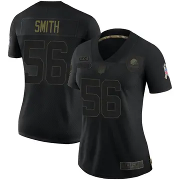Nike Malcolm Smith Women's Limited Cleveland Browns Black 2020 Salute To Service Jersey