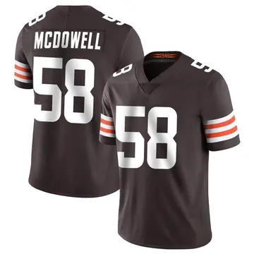 Nike Malik McDowell Men's Limited Cleveland Browns Brown Team Color Vapor Untouchable Jersey