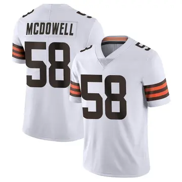 Nike Malik McDowell Men's Limited Cleveland Browns White Vapor Untouchable Jersey