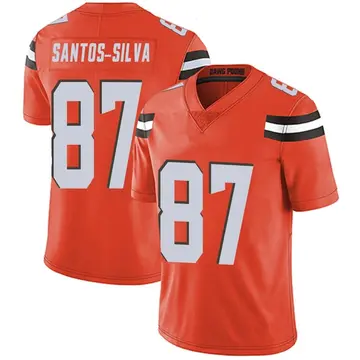 Nike Marcus Santos-Silva Men's Limited Cleveland Browns Orange Alternate Vapor Untouchable Jersey