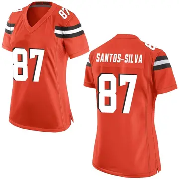 Nike Marcus Santos-Silva Women's Game Cleveland Browns Orange Alternate Jersey